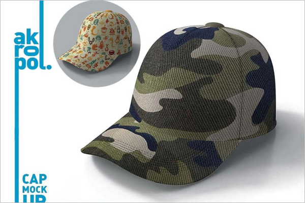 Cap Mockup Design Template