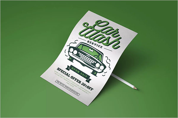 Car Wash Services Flyer Template