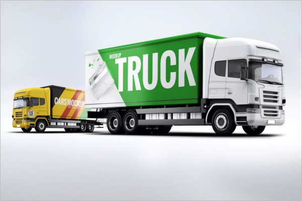 Download 63+ Truck Mockup Templates Free PSD Designs | Creative Template