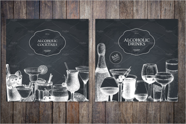 Chalkboard Bar Menu Template