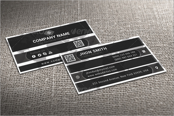 Cheap Black & White Business Card
