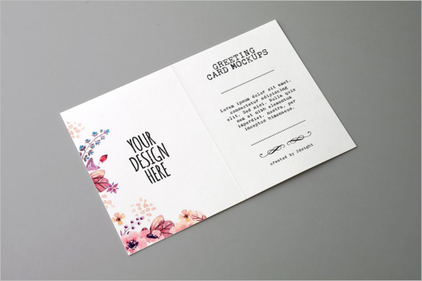 Christmas Card Mockup PSD Design