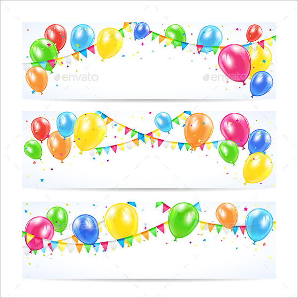 Clean Birthday Banner Template