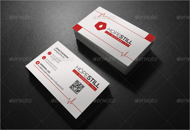 Clean Hospital Business Card Design