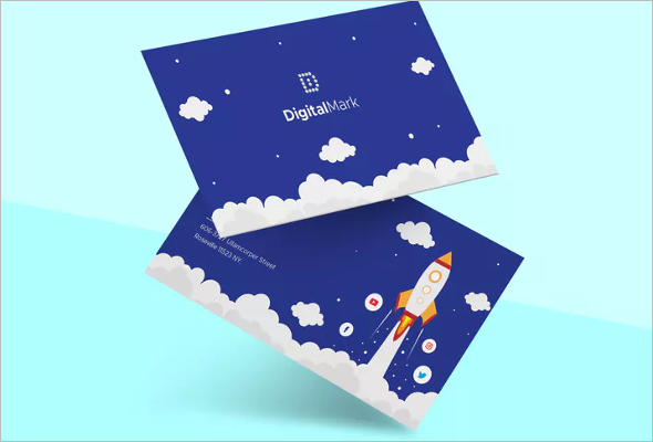 Clean Marketing Business Card Template