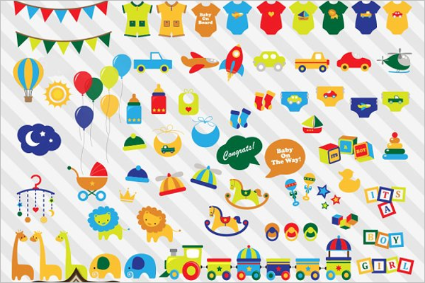 Clip Art Design Baby Shower Banner