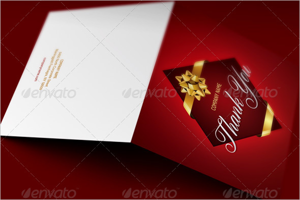 Company Thank You Card Business Template