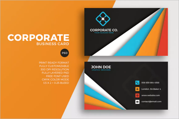 Corporate Business Card Best Design
