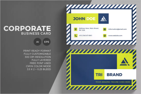 Corporate Business Card Vector Design