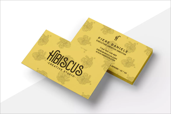 Corporate Yellow Business Card Design