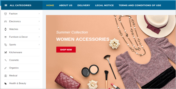 Cosmetic Store Prestashop Theme