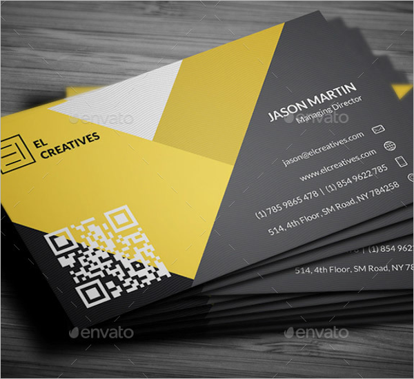 Creative Yellow Business Card Template