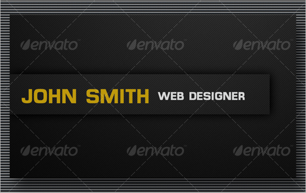 DarkÂ Business Card Template
