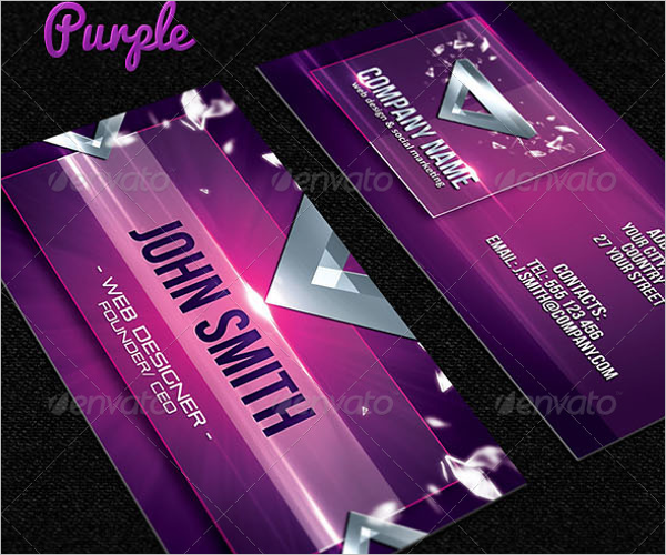 Designer Business Card Vector Template