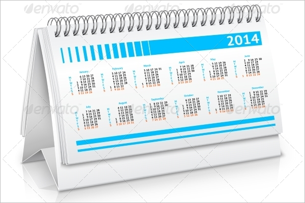 Desk Calendar Mockup Design Download