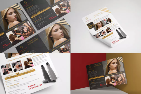 Editable Beauty Salon Flyer Template