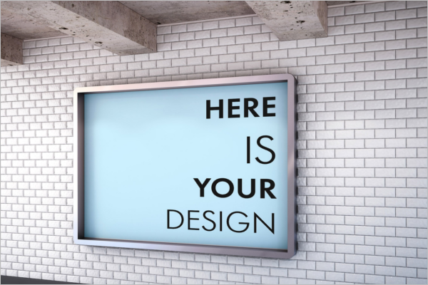 Editable Billboard Mockup Design