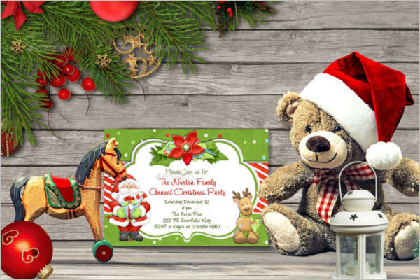 Editable Christmas Card Mockup Design