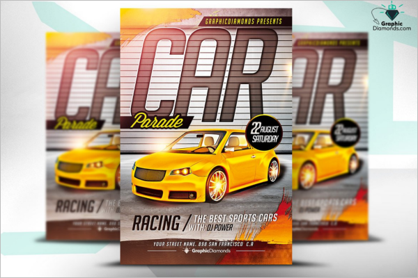 EditableÂ Racing Flyer Template
