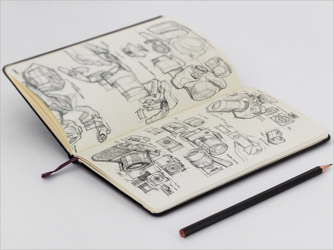 Editable Sketchbook Mockup Design
