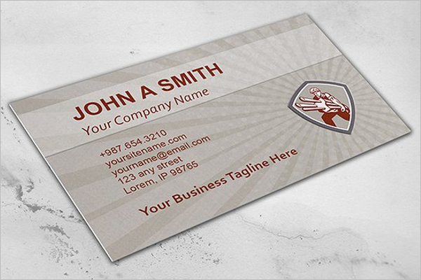Electric Company Business Card Template