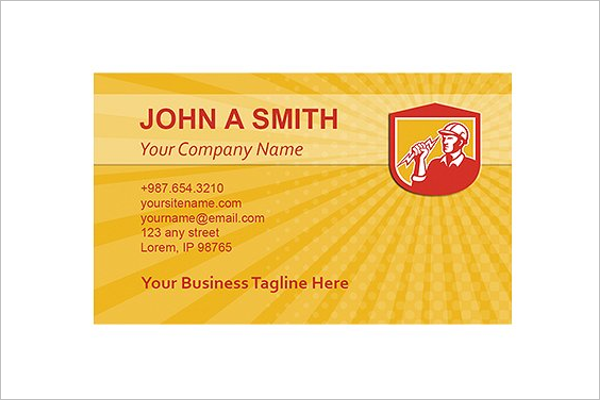 Electrician Business Cards Design Idea