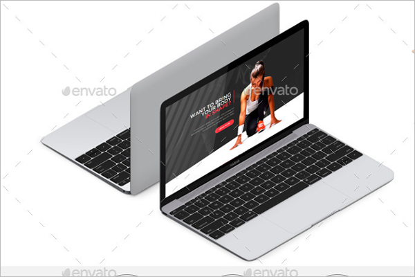 Elegant Macbook Mockup Design