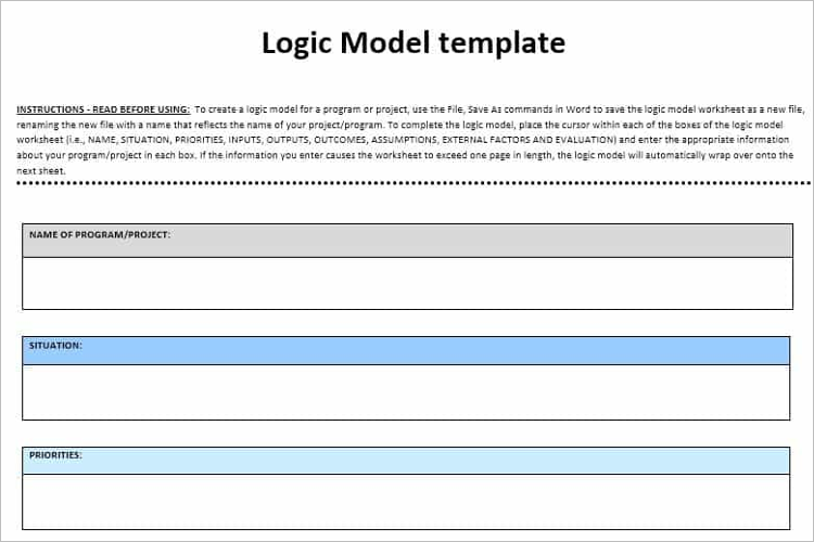 47+ Logic Model Templates – Free Word, PDF Documents