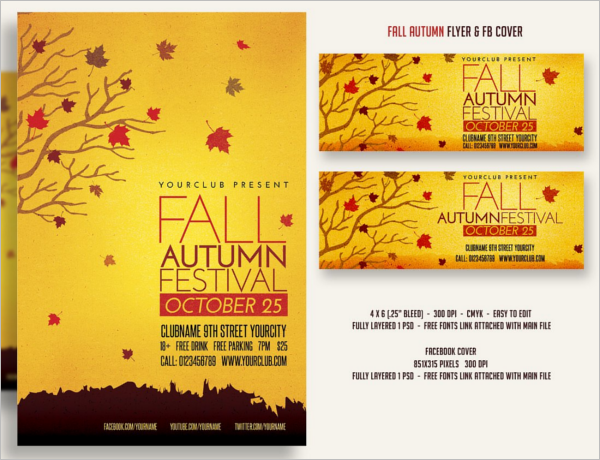 Fall Break Flyer Template