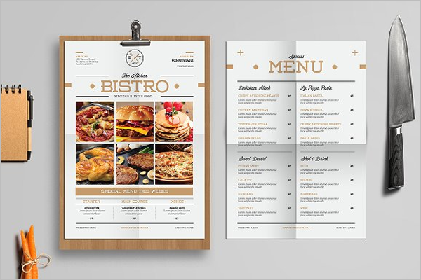 Fast Food Menu Design