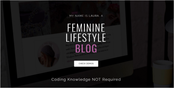 Feminine Blog Design Template
