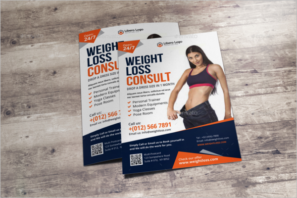 Fitness A5 Flyer Design