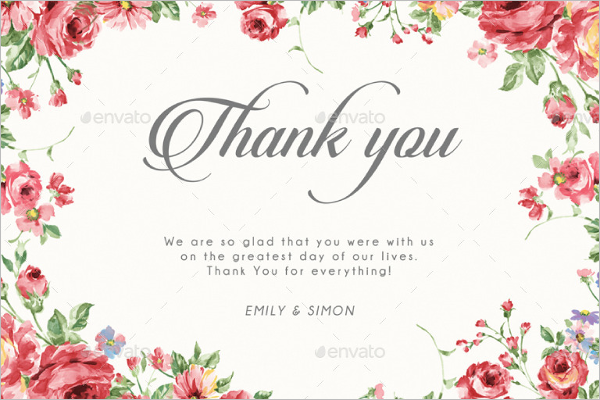 28+ Attractive Floral Thank You Cards Free Word, PDF Design Ideas