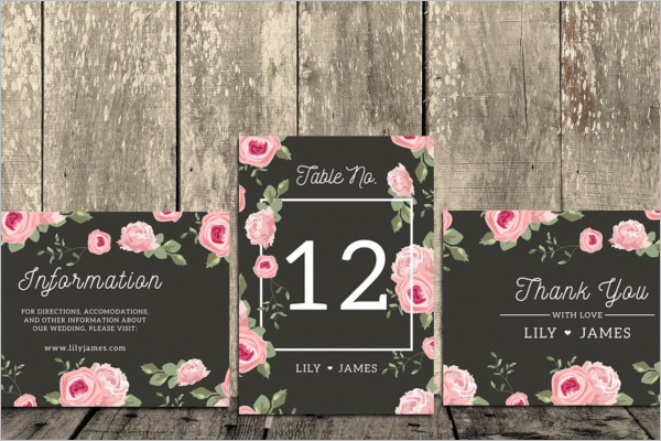 Floral Decorative Thank You Card Design