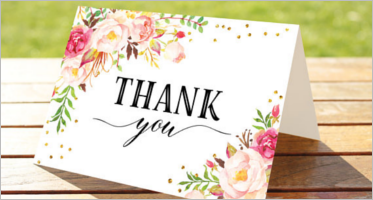 Floral Thank You Cards