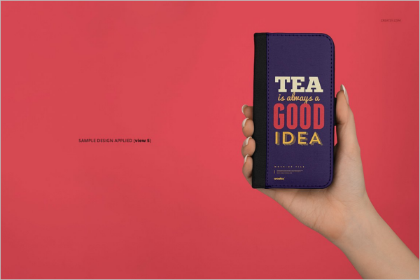Foldable iPhone X Case Mockup Design