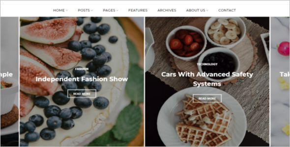 Food Blog Design Template