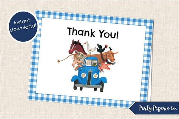 Free Blank Thank You Card Template