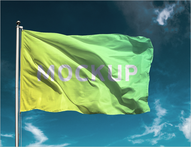 Free Flag Mockup Design