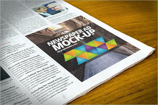 Free Newspaper Mockup Design