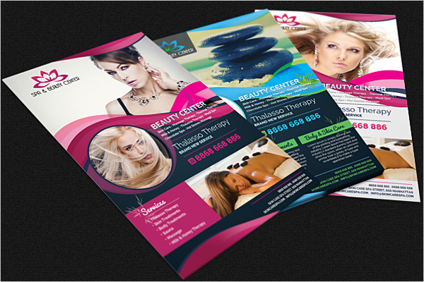 Free PSD Beauty Salon Flyer Design