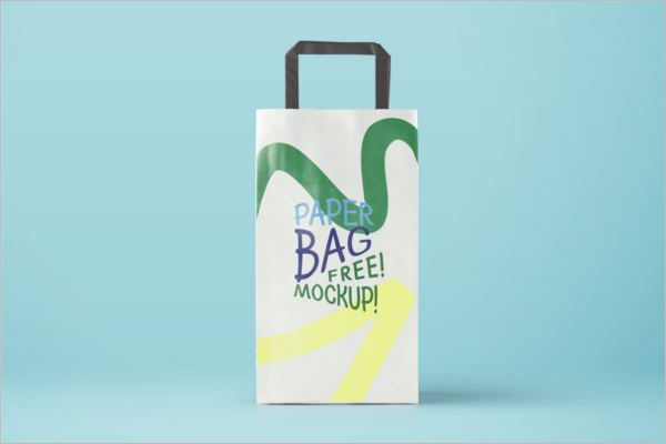 Free PSDÂ Paper Bag Mockup Design