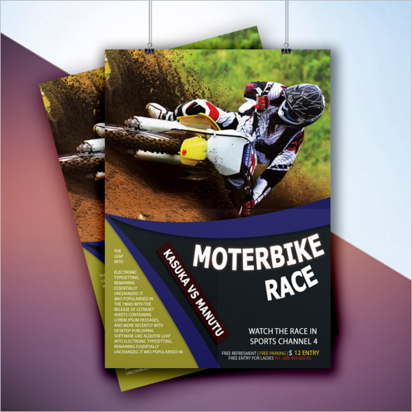FreeÂ Racing Flyer Template