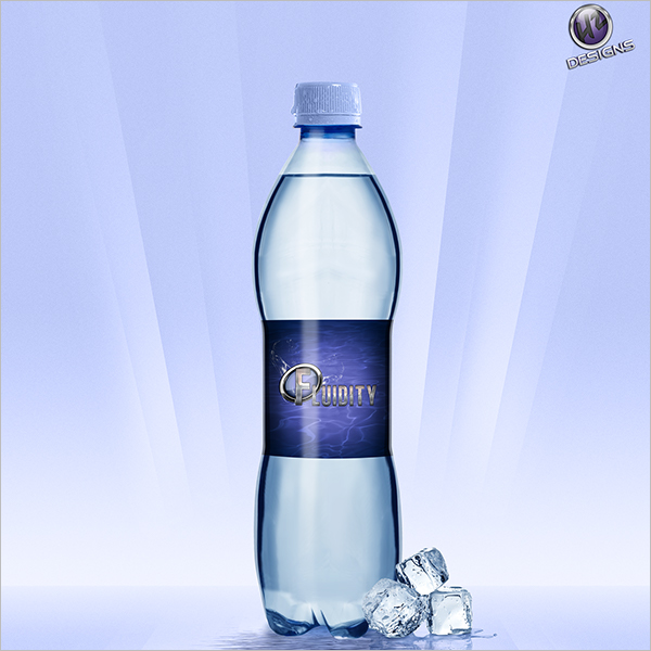 Free Water Bottle Mockup Design