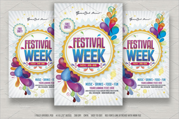 Fully EditableÂ Season Party Flyer Template