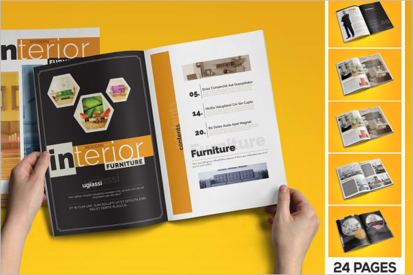 Furniture Catalogue Design For Interior Template