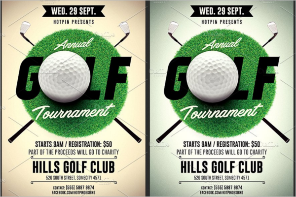 Golf Flyer A5 Template