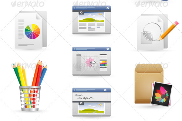 Graphic Design Template Icon