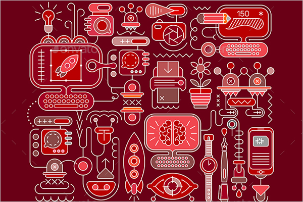 Graphic Design Template Illustration
