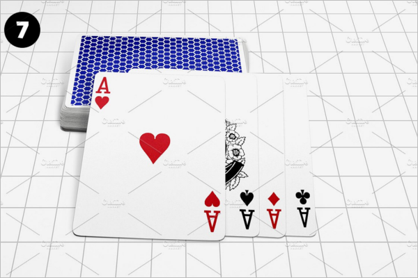 HD Playing Card Mockup Design